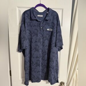 Tommy Bahama Navy Seattle Seahawks Patterned Polo Shirt